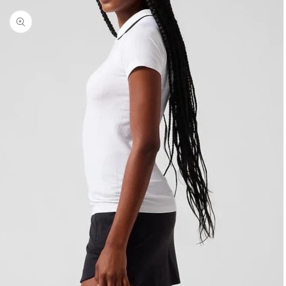 Athleta Momentum Seamless Polo Fitted Short Sleeve Tee *NWT* XL - Picture 11 of 16